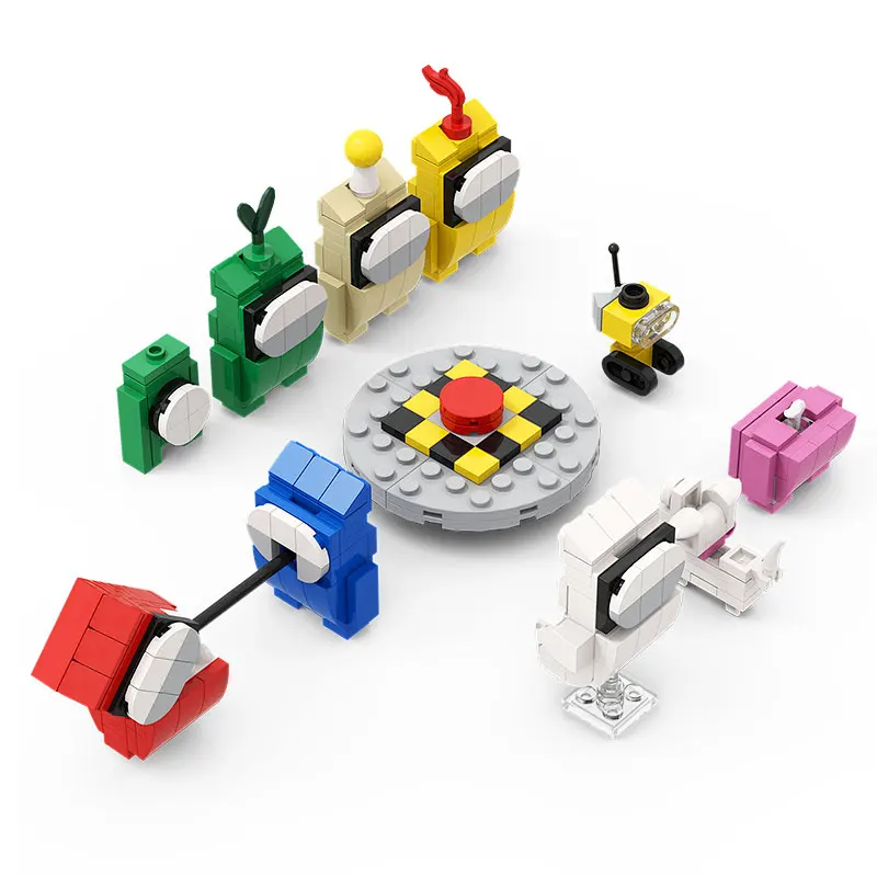 

MOC Classic Cartoon Character Building Blocks For Among Us Game Space Figure Bricks Assemble DIY Toys For Children Birthday Gift