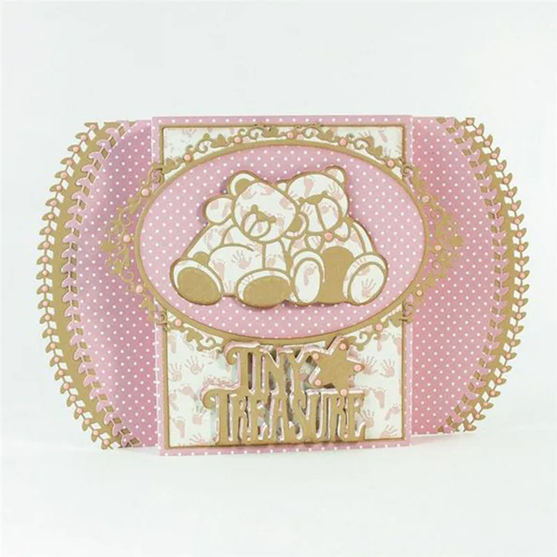 Штампы для скрапбукинга YaMinSanNiO Animal Детские штампы металлические с медвежонком