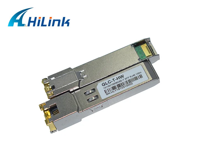 1-15 шт. бесплатная доставка 10/1001000BASE-T медный SFP трансивер разъем RJ45 фонарь |