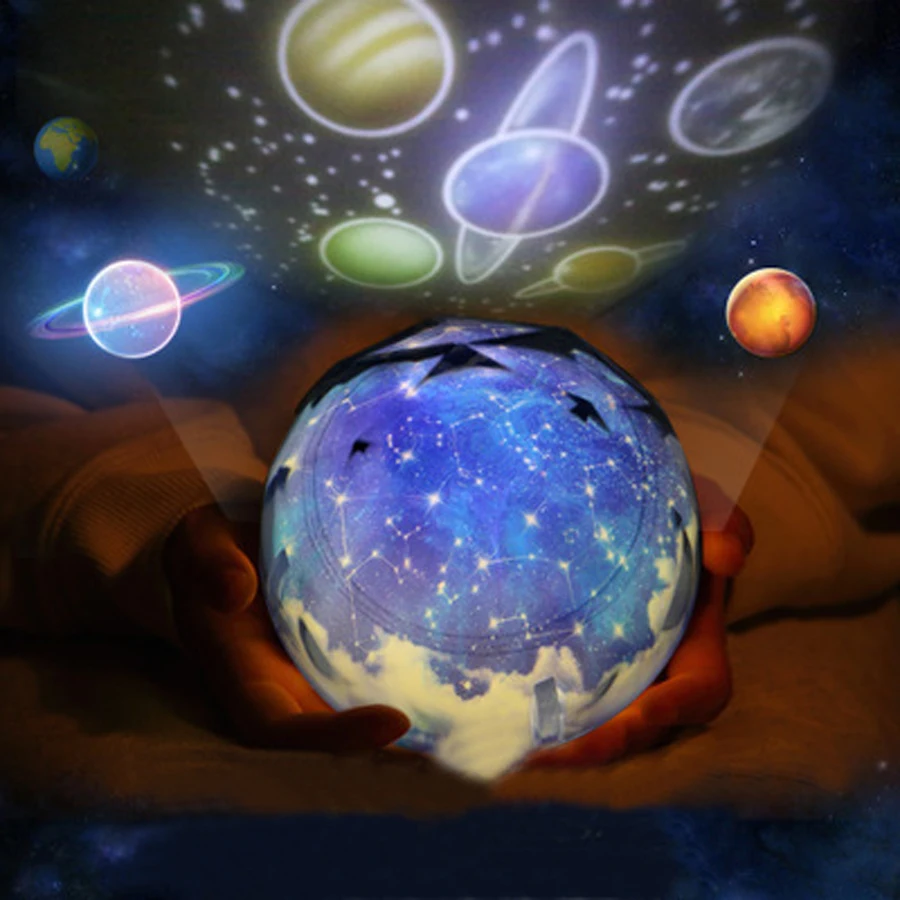 

Rotate Function Planets Solar System Toy For Kids Projector Gadgets Planeta Christmas New Year Birthday Gift For Children