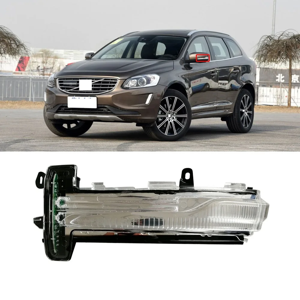 CAPQX 1 шт. для Volvo XC60 2013 2014 2015 2016 2017 боковое зеркало заднего вида светодиодный