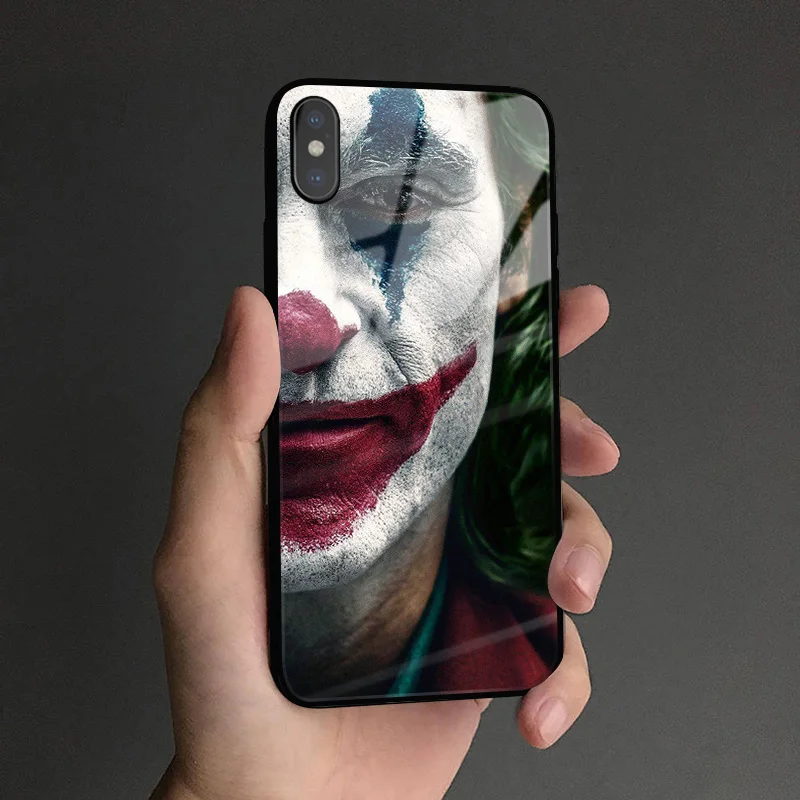 Joker Joaquin Phoenix мягкий силиконовый стеклянный чехол для телефона, чехол для apple iPhone 6 6S 7 8 Plus X Xr Xs 11 PRO Max