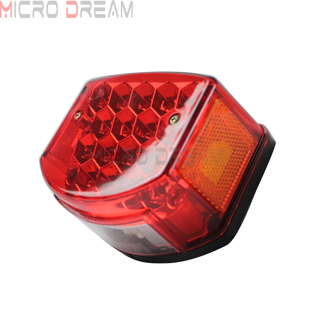 Задсветильник для мотоцикла красный светодиодный задсветильник онарь номерного