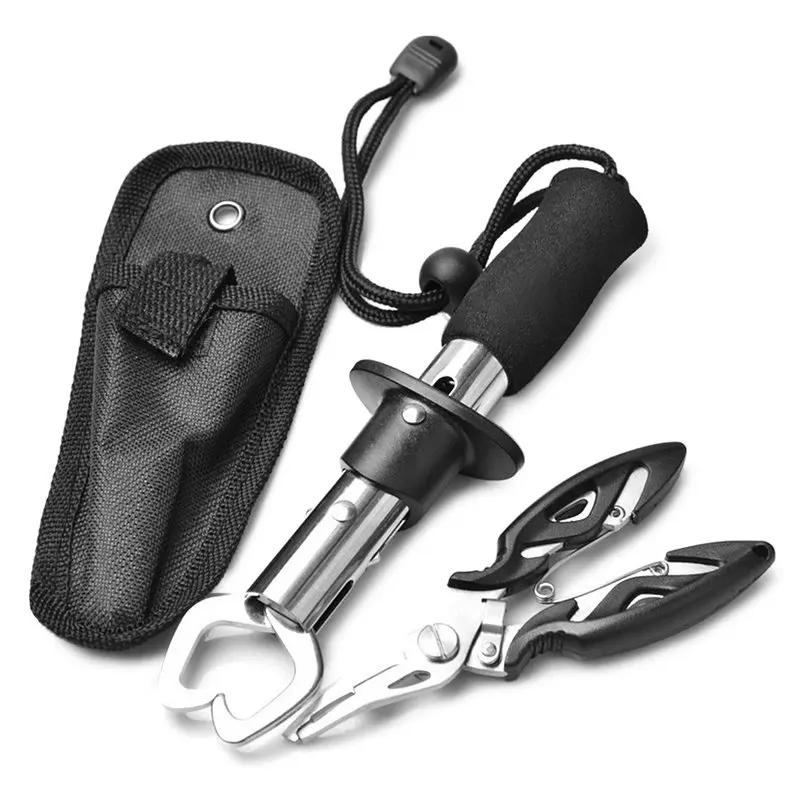 

Fish Lip Gripper with Fishing Plier Set fishing accessories Portable Stainless Steel Fish Controller Fishing Grabber equipment