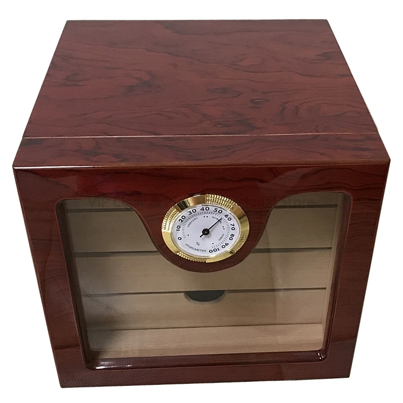 

Cohiba Cedar Wood High Gloss Cigar Cigarette Humidor Cabinet Humidor Tobacco Box Cigars Case Box With Humidifier Hygrometer