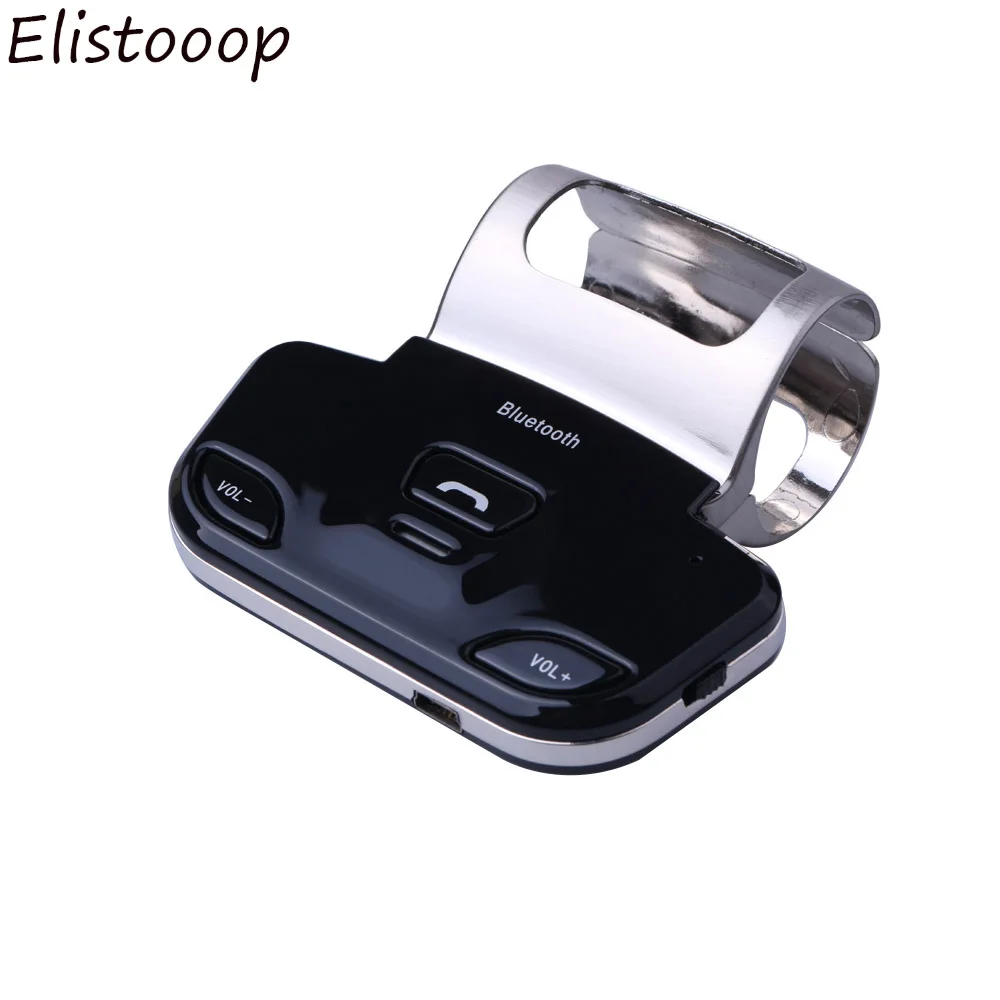 Elistoooop, Bluetooth, автомобильный комплект, громкая связь, Автомобильный руль, беспроводной, Bluetooth, громкая связь, автомобильное зарядное устройство для iPhone, xiaomi, Новинка