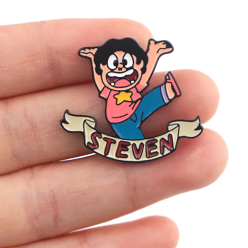 P3069 Dongmanli Steven Universe металлические эмалированные булавки и броши для женщин и мужчин нагрудные булавки рюкзак сумки шляпа значок подарки для детей