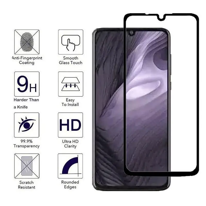 Полное покрытие из закаленного стекла для Motorola Moto G8 Plus One Macro Z4 E6 Z3 Play Z2 Force P30 Note X4