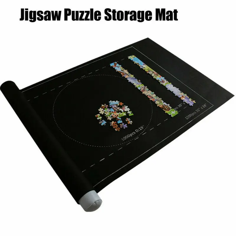 

Jigsaw Puzzle Roll Storage Mat Puzzle Felt Saver For Up To 1500pcs 24*46 USA
