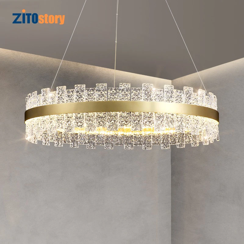 

Nordic led chandelier luxury K9 crystal 111-240v living room dining room bedroom lighting device interior decoration Chandelier