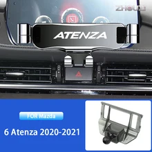 Car Mobile Phone Holder Air Vent Outlet Clip Stand GPS Gravity Bracket For Mazda 6 Atenza 2020 2021 Auto Accessories