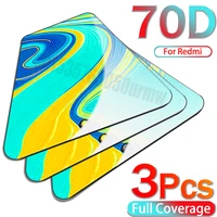 70d tempered glass for xiaomi redmi note 9 8 pro 8t 7 screen protector for redmi 9 9s 9a 9c 8 10x pro k30 protective glass film