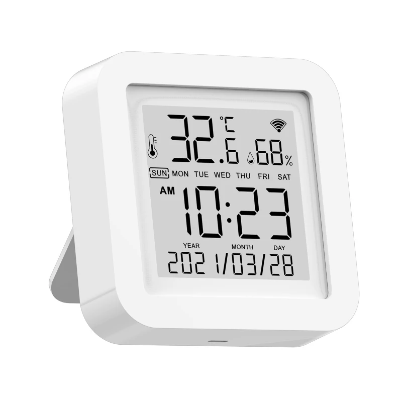 

1PC WiFi Digital LCD Temperature & Humidity Sensor Tuya Google Indoor Humidity Meter Thermometer Support Alexa Smart Life