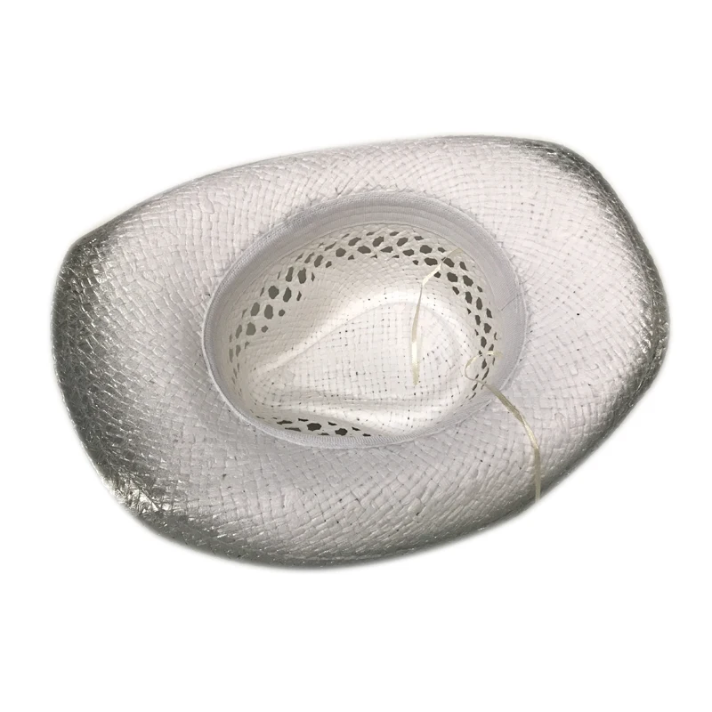 

YY Artistic Brim Western Cowboy For Women Summer Straw Hollow Beach Men Handmade Bead Bohemia Jazz Cap Sombrero Hombre CM19014