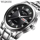 2021 Лучшие Роскошные мужские часы новые модные кварцевые часы мужские серебряные позолоченные наручные часы из нержавеющей стали Прямая доставка подарок