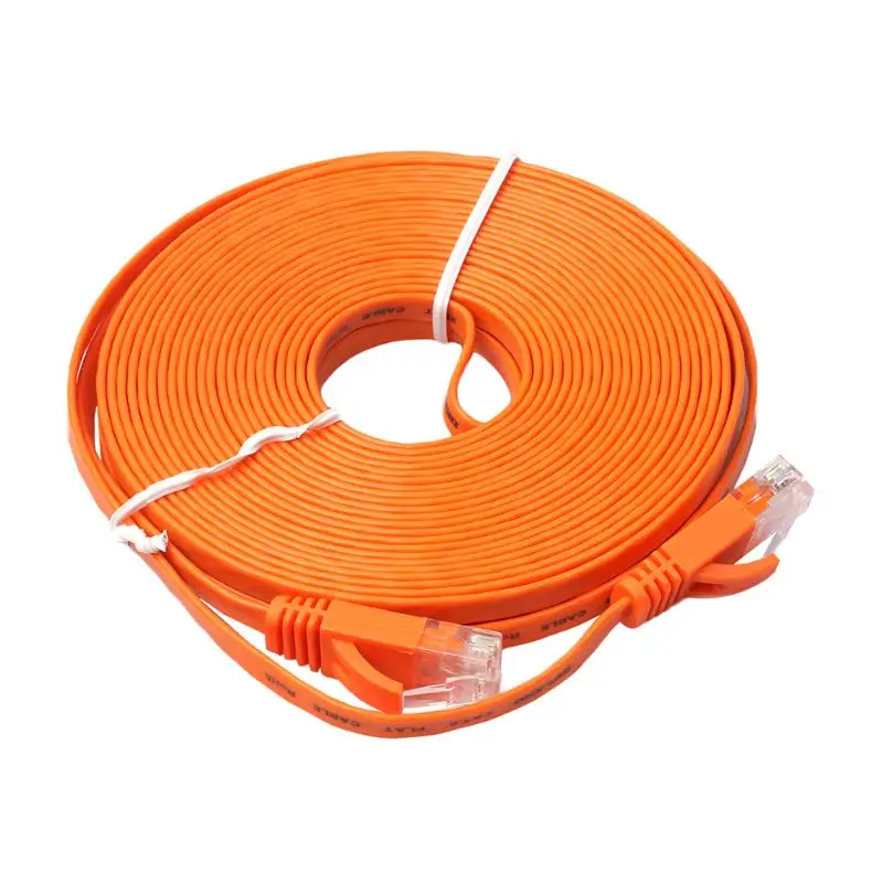 Плоский Ethernet CAT6 сетевой кабель Патч провод RJ45 для ПК/PS4/Xbox|Компьютерные кабели и