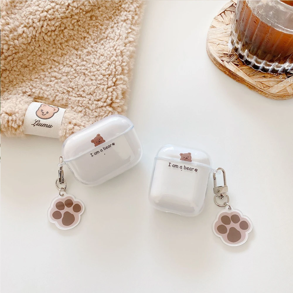 

Cartoon Earphone Case For Apple Airpods 2 1 Air Pods Case Cute Bear Cover For AirPod Pro 3 Protector Shell