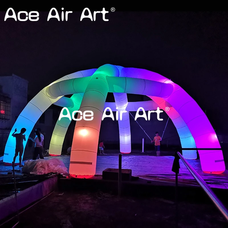 Гигантская надувная белая тканевая палатка паук ножки конструкции паука с