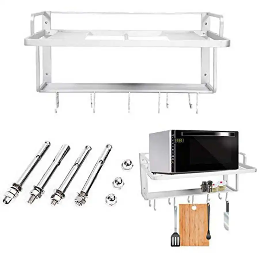 Космическая алюминиевая двухслойная подвесная стойка для микроволновой печи