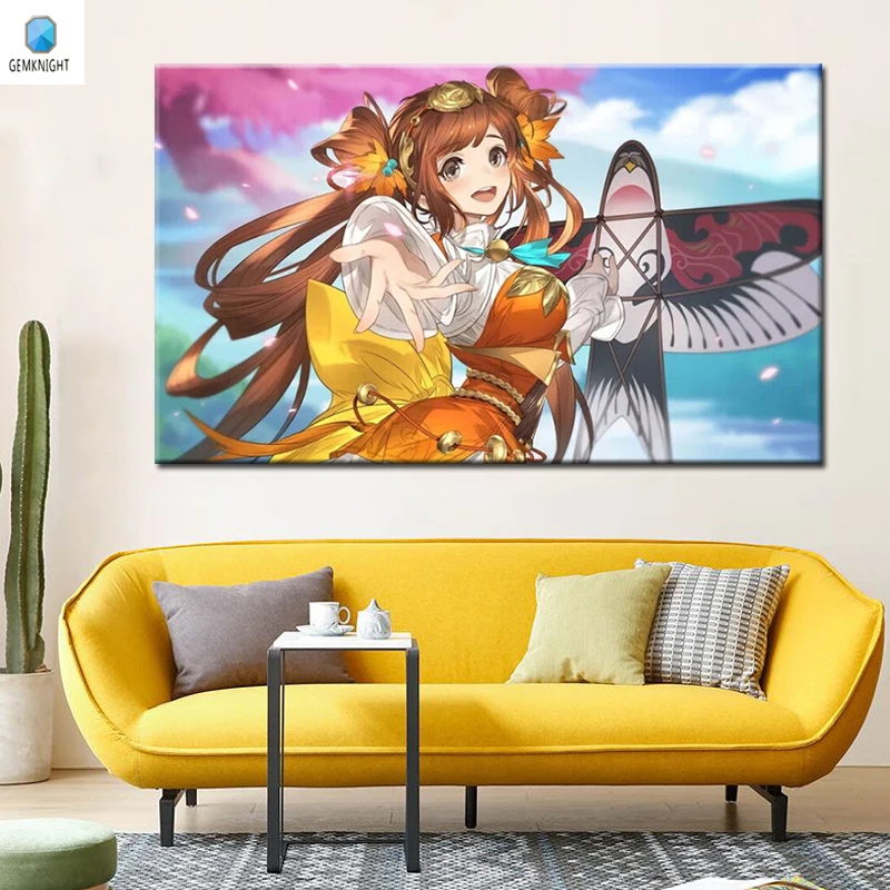 

Digital paint by numbers painting Traditional Chinese pictures diy digital painting gift for kids anime posters home decor