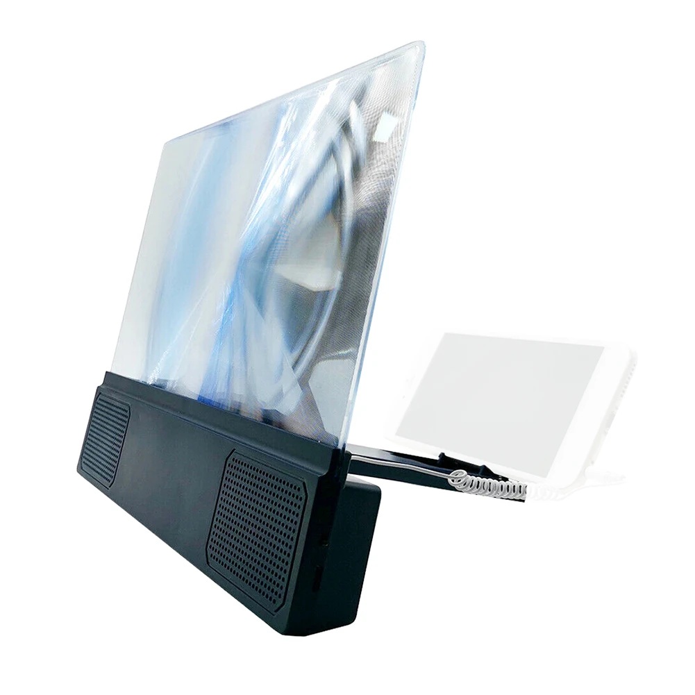 Мобильный увеличитель для экрана телефона с Bluetooth-динамиком 3d-подставка