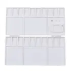 Белая пластиковая палитра для краски в поле лоток с 25 сетки флип Кепки складной Искусство инструмент для домашних животных