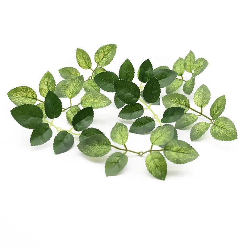 

20pcs Silk Rose Leaves Diy Gifts Candy Box New Year Christmas Decorations for Home Scrapbooking Wedding Cheap Artificial Plants