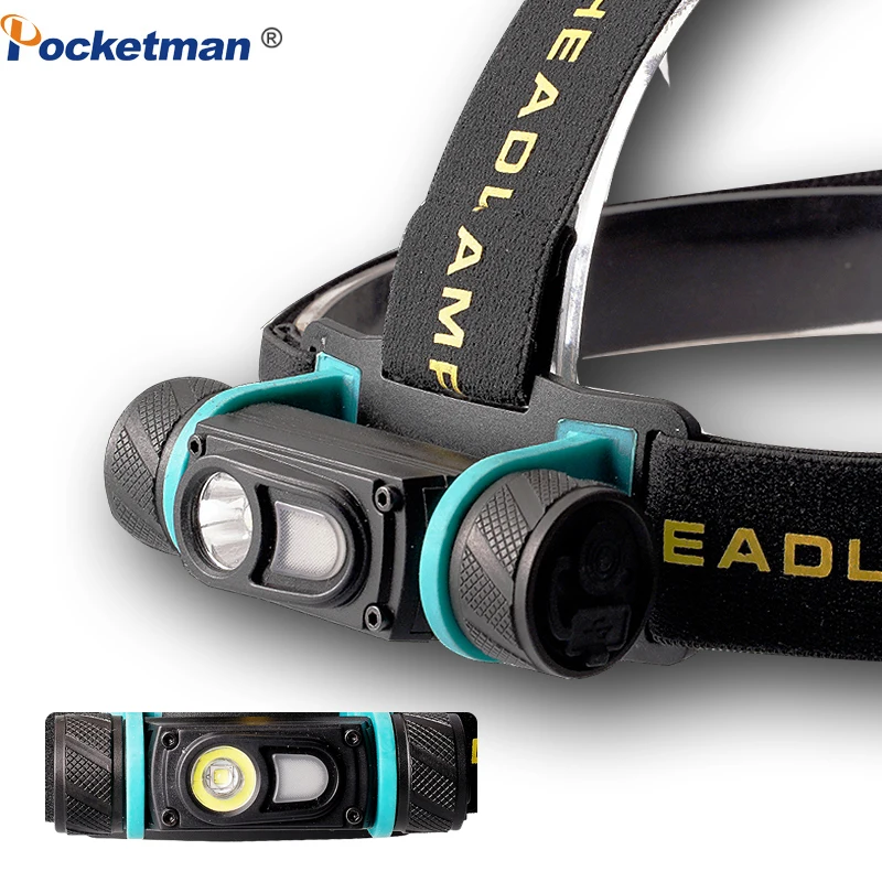

Super bright Rechargeable LED Headlamp Lightweight, Durable, Waterproof Headlight Camping led pesca head lamp light Hiking