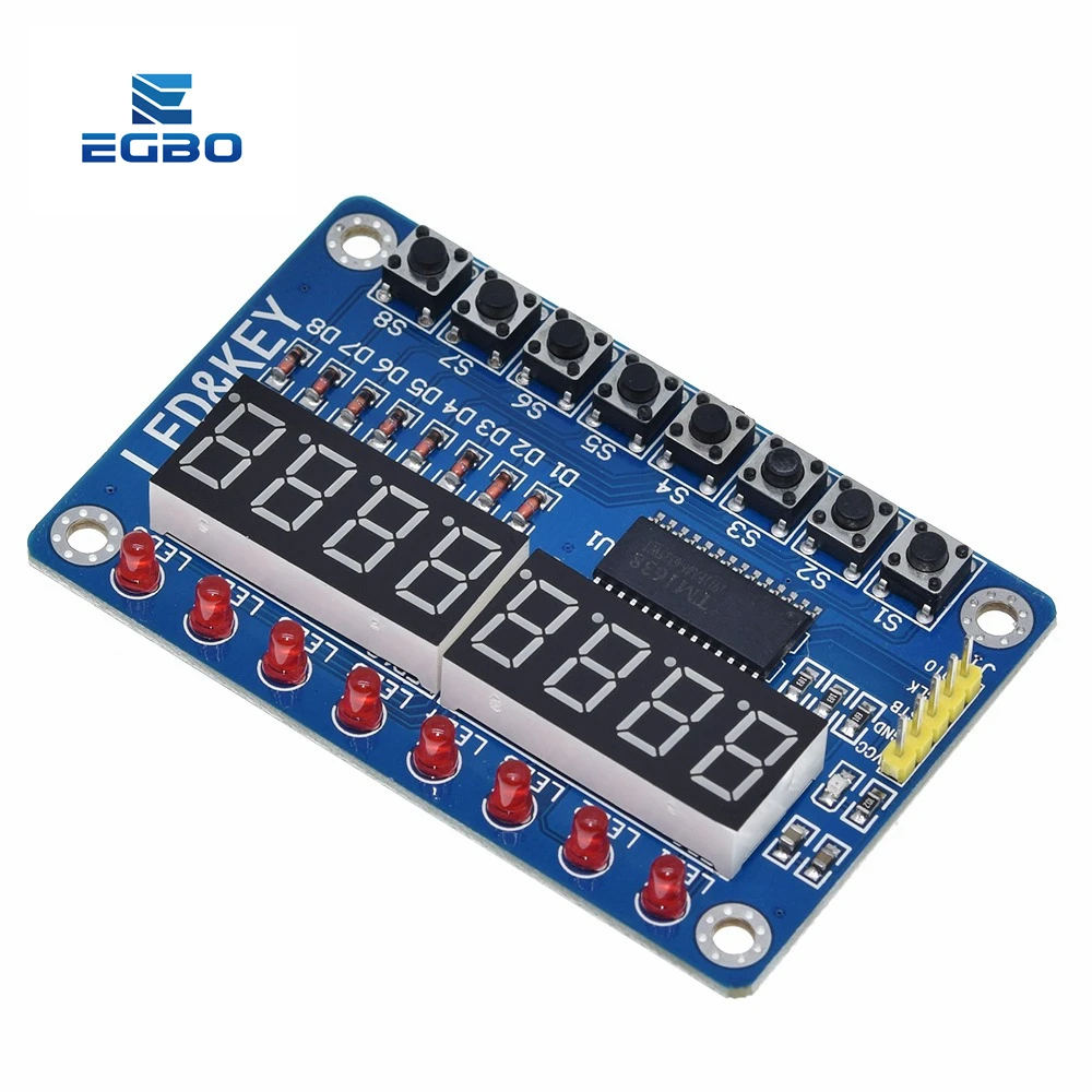 Модуль EGBO TM1638 для AVR Arduino светодиодный модуль с 8 бит 1 шт. | Электронные компоненты