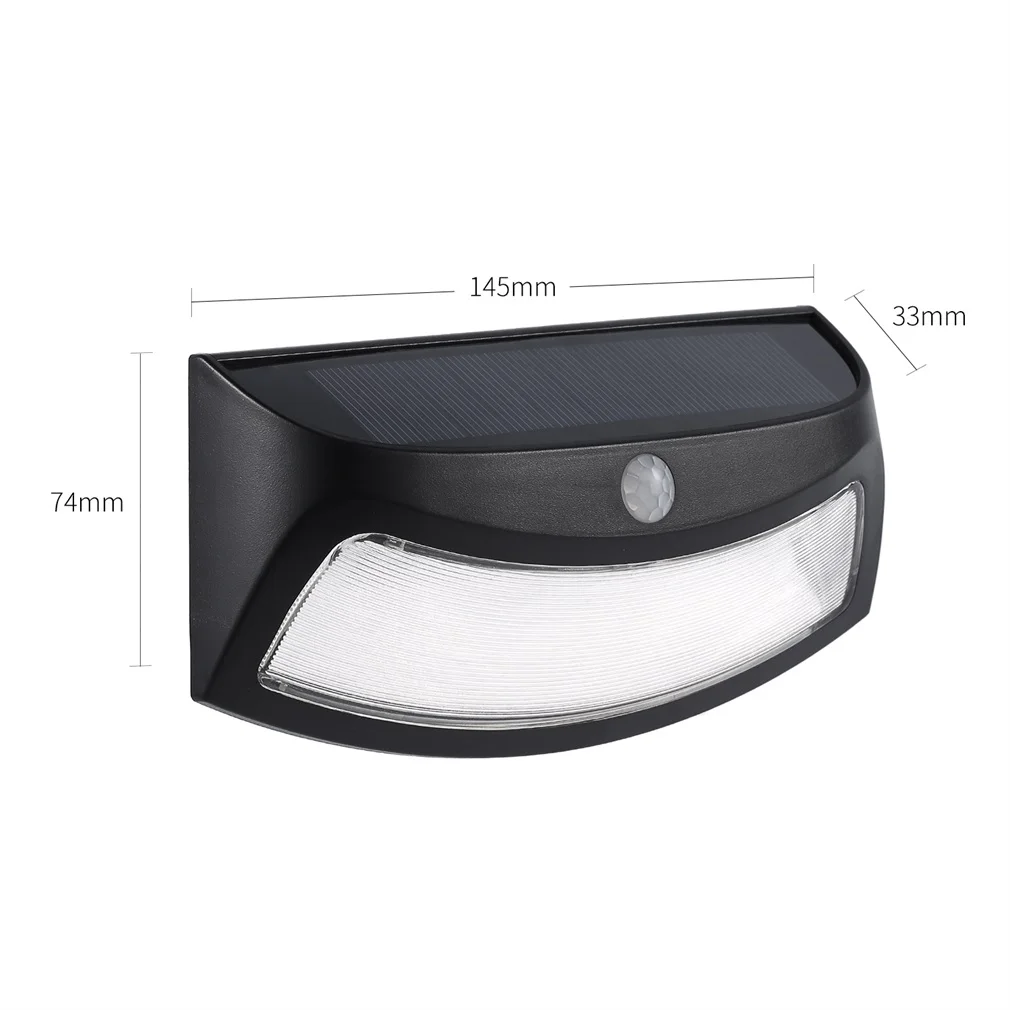 

2pcs Body PIR Sensor Solar Power Light Outdoor Smiling Wall Lights Security Step Light Night Lamps AUTO OFF for Garden Doorway 1