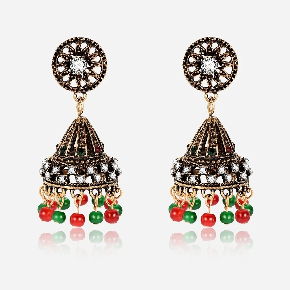 Brinco серьги античные Jhumki Jhumka висячие серьги этические племенные ювелирные изделия Ближний Восток Ретро Национальный стиль колокол