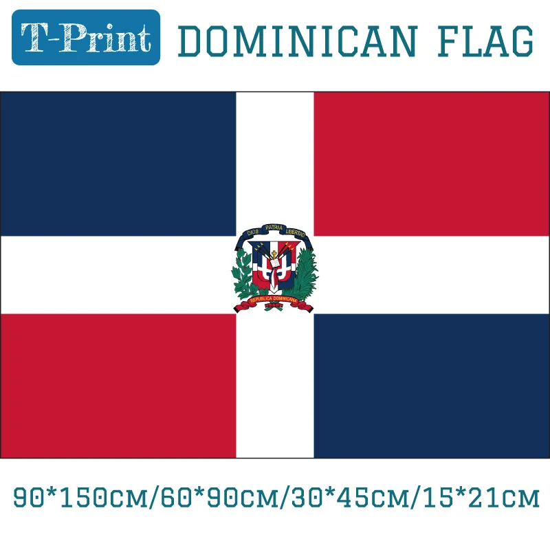 Фото Флаг Доминиканской Республики 3x5 футов подвесной флаг 90*150 см/60*90 см/15*21 см/30*45 см