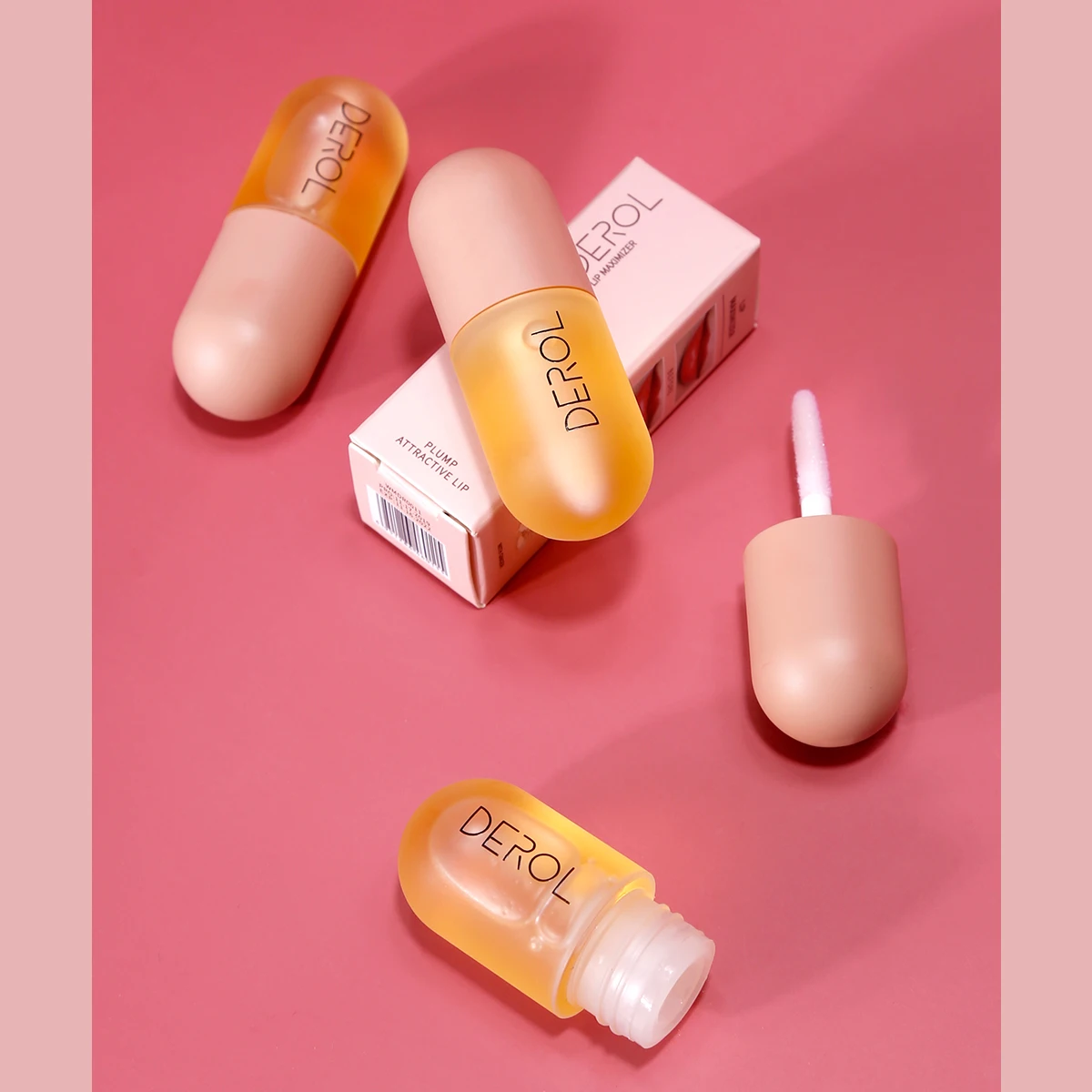 

Fashion Derol Instant Volumising lips plumper Long-lasting Moisturizing Lip Oil Reduce Lip Fine Grain Serum Makeup Accessories