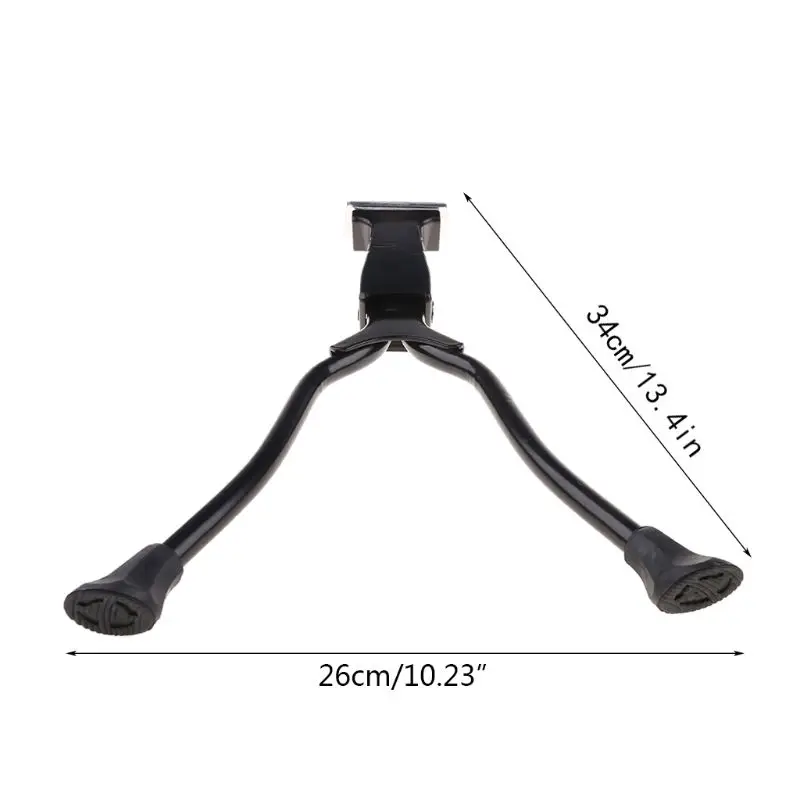 

Double Leg Bicycle Bike Kickstand Center Kick Stand Mount Bicycle Stand Fits 26" and Above for Bicycle Road Bike