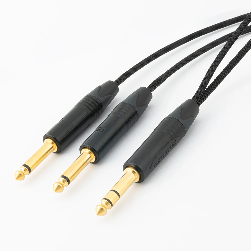 

Mogami 2944 HIFI 2*6,5 штекер до 6,5 мм 1/4 ''TRS штекер стерео аудио кабель адаптер TRS стерео к 2 моно TR нейтральный штекер