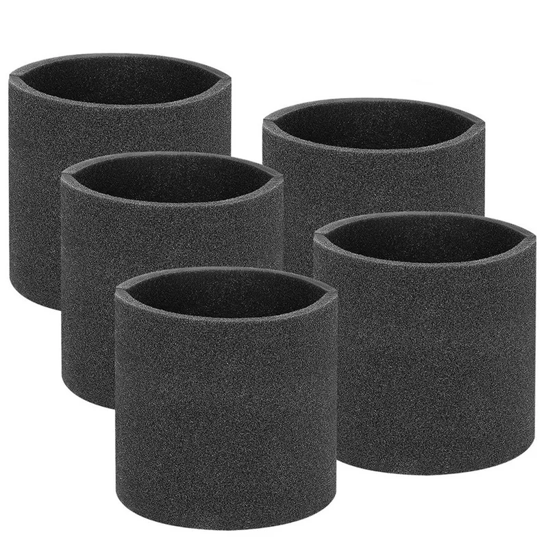 AD-5 Packs of 90585 Foam Set VF2001 Foam Filter, Suitable for Most Shop-Vac, Vacmaster and Genie Shop Vacuum Cleaners