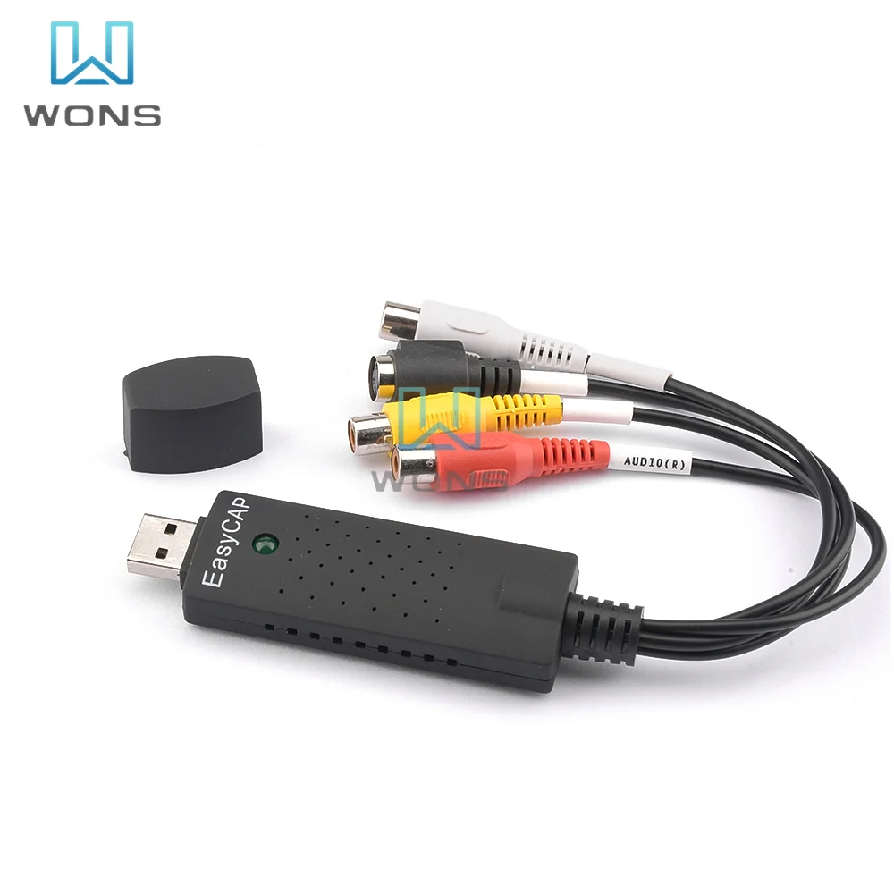 USB 2 0 Захват 4 канала видео ТВ DVD VHS аудио ПК адаптер карта захвата DVR конвертер |