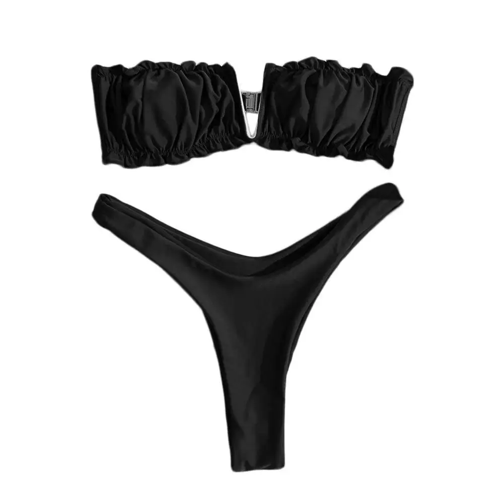 

Соблазнительное бикини 2021, плиссированный леопардовый купальник, женский купальник, Женский костюм для купания, пляжная одежда, женский ку...