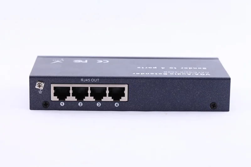 1x4 VGA + аудио разветвитель видео удлинитель повторитель по Cat6 Cat5 1 в 4 Выход