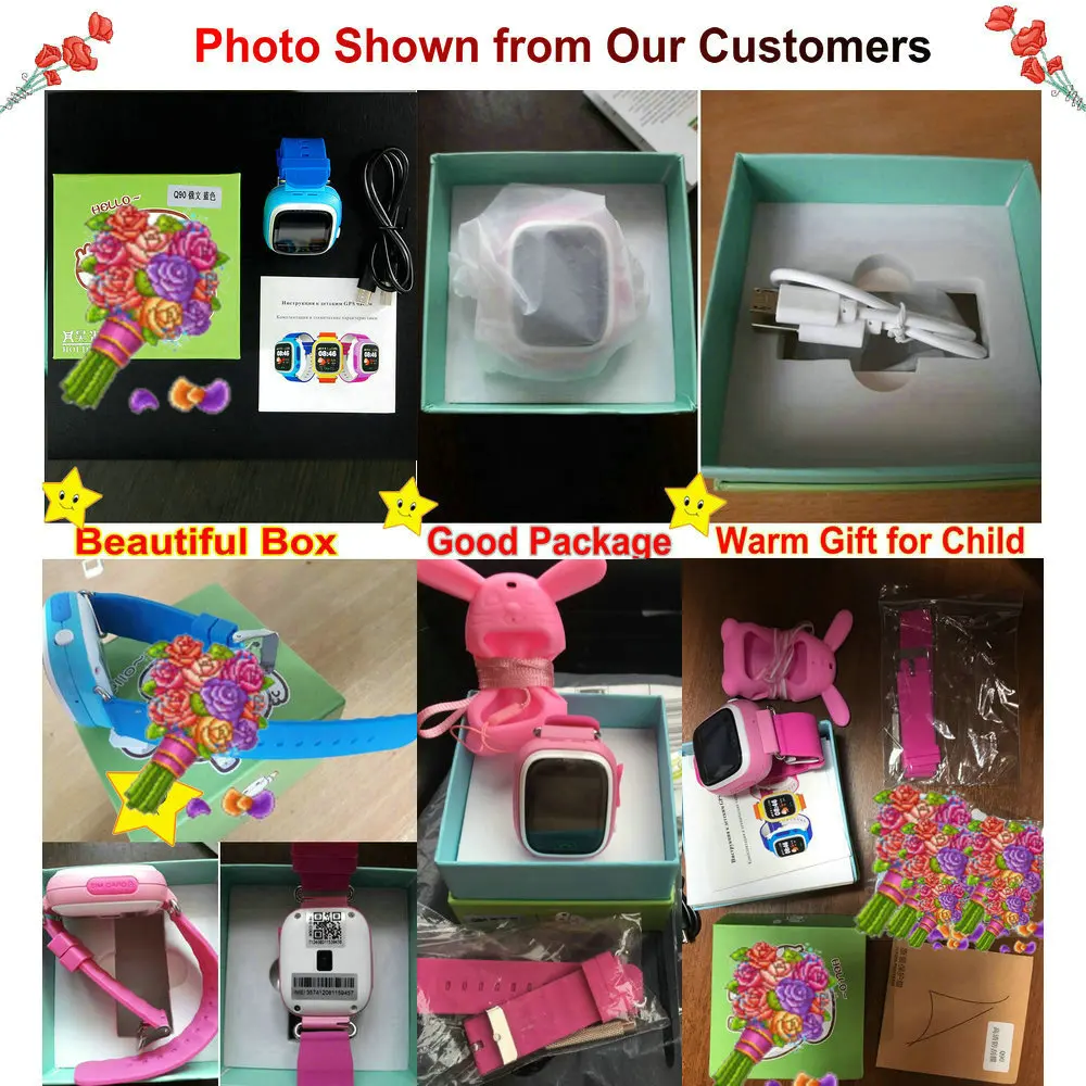 

Q90 GPS Child Smart Watch Phone Position Kids Watch WIFI SOS 1.22inch Color Touch Screen Smart Baby Watch VS Q12 Q15