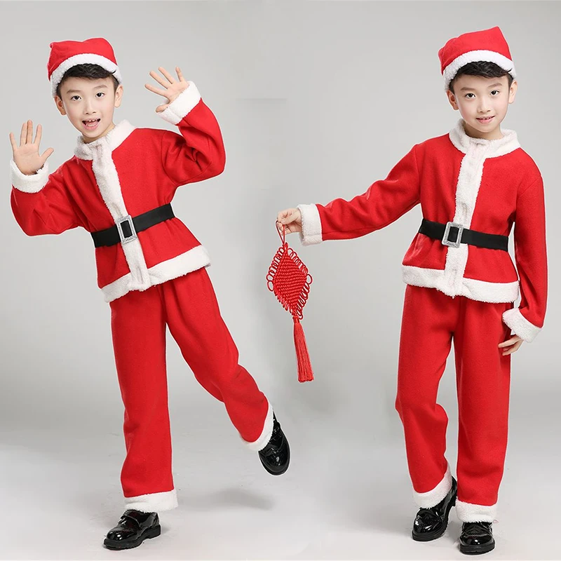 Рождественский детский костюм Санта Клауса для костюмированной вечеринки