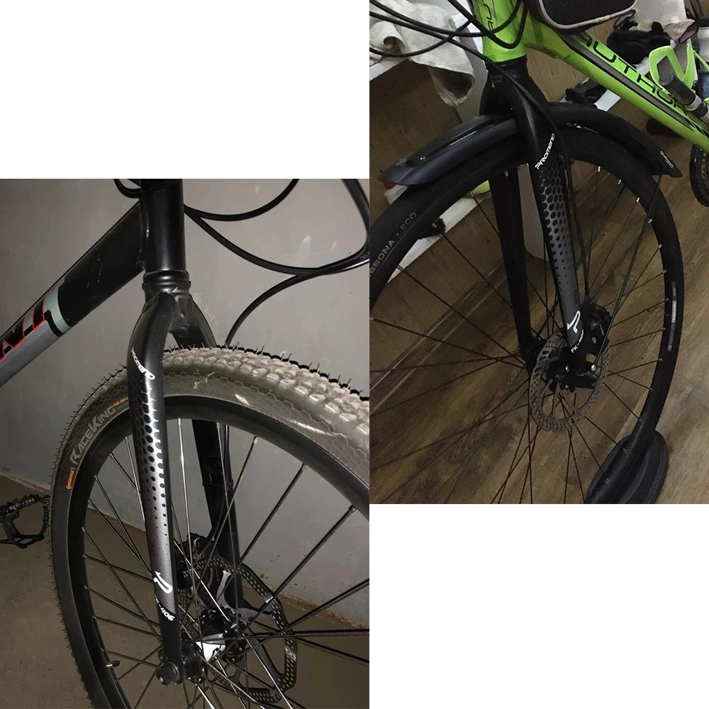 

PROMEND carbon fiber+Super light aluminum alloy MTB Bike fork 26/27.5 er inch 100mm Straight Tube fork 1-1/8" for Mountain Bike