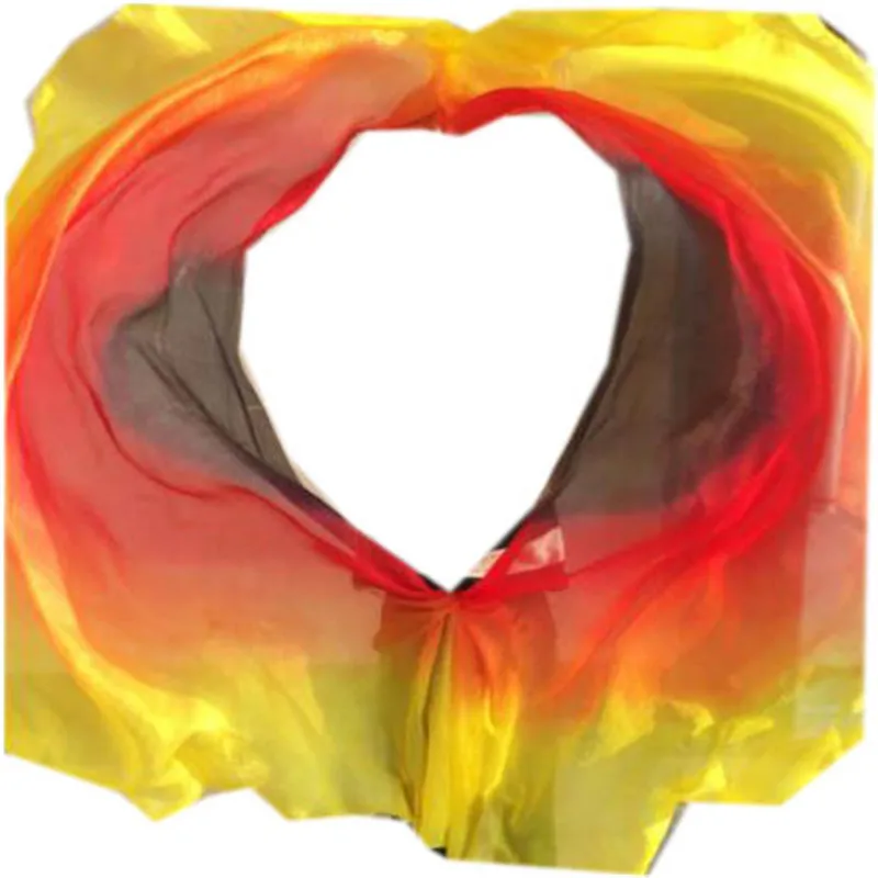 Шелковая вуаль для танца живота 250*114 см градиентный цвет | Тематическая одежда и