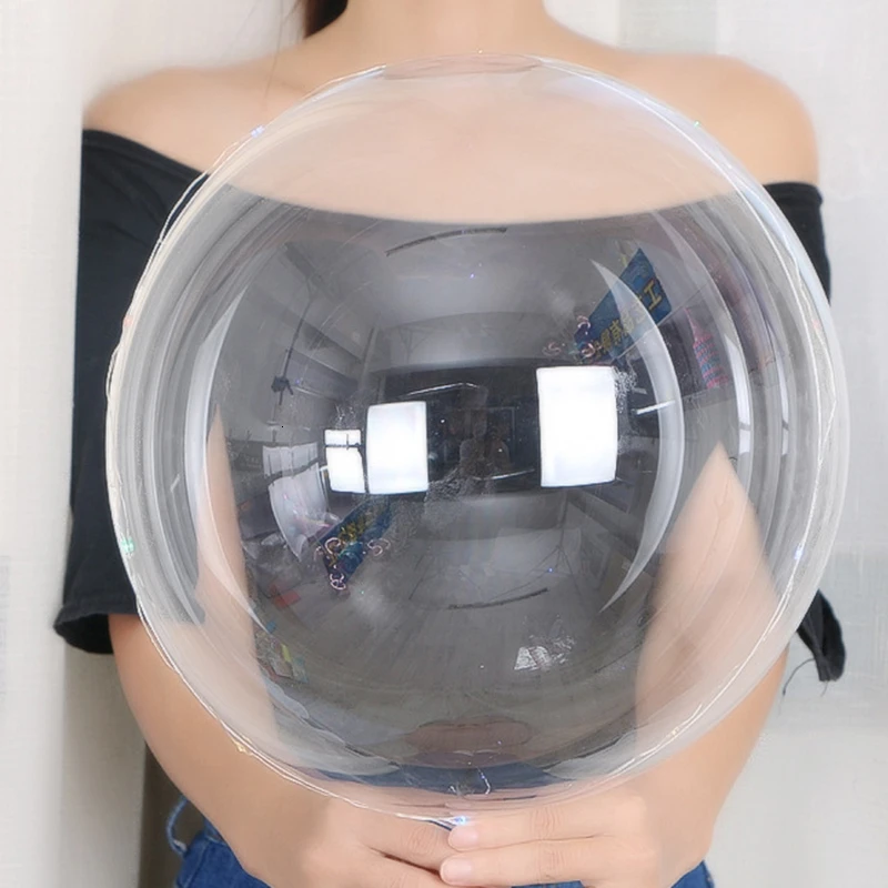 2 шт. 18 дюймов светящиеся светодиодные шары прозрачные круглые воздушные