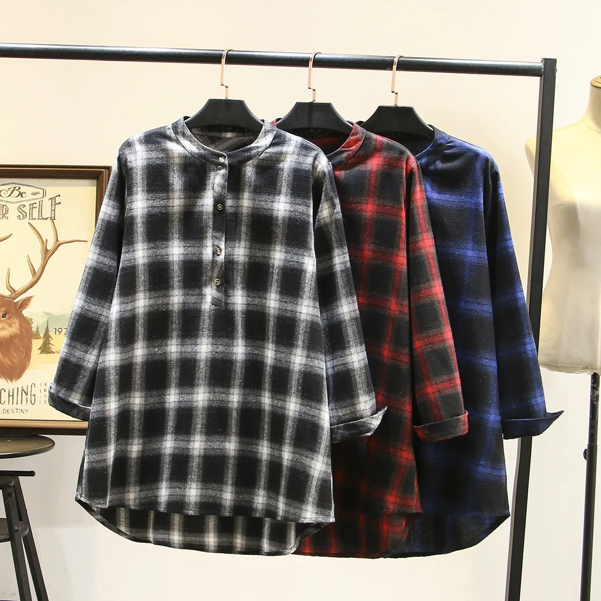 2020 Весенняя женская блузка размера плюс Повседневная блуза с длинным рукавом