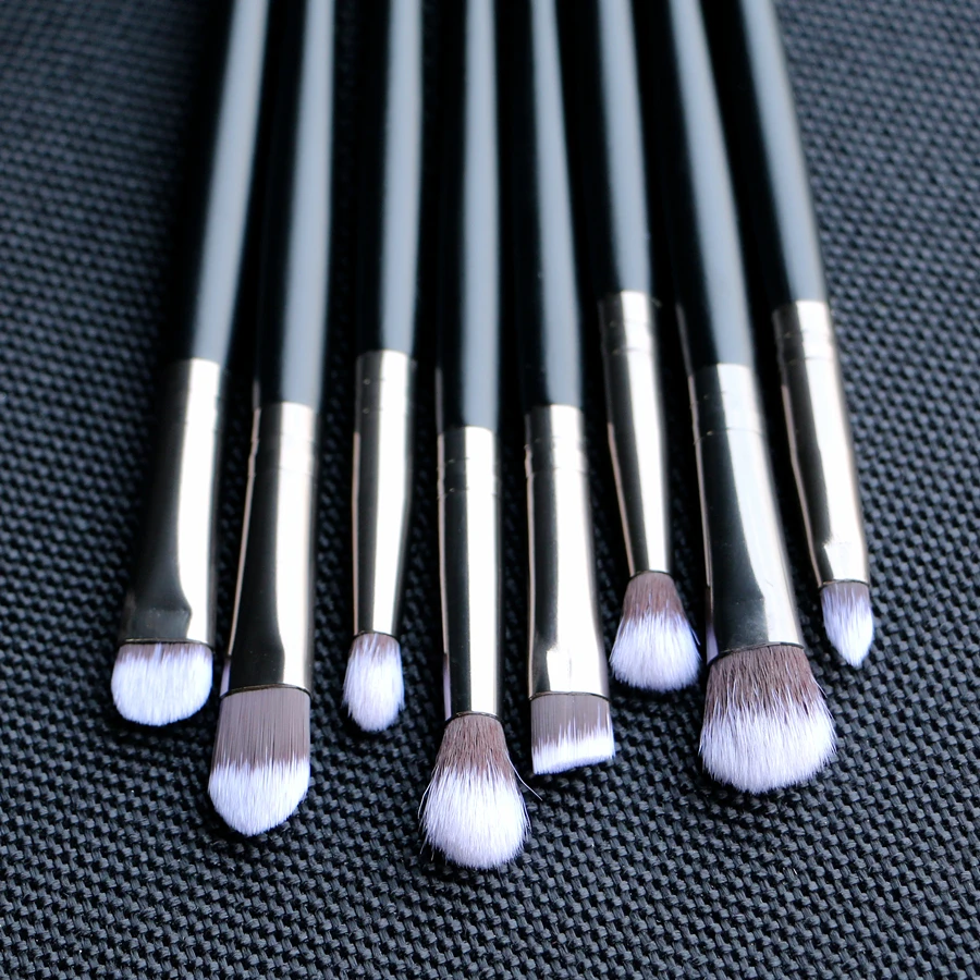 

Siwinus black makeup brush set 12 high quality artificial hair foundation contour eye shadow makeup brush set
