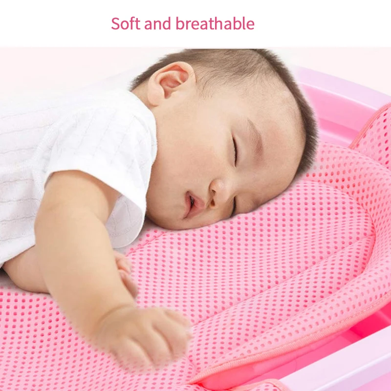 

Newborn Infant Adjustable Bath Tub Pillow Seat Mat Cross Shaped Non-Slip Baby Bath Net Mat Kids Bathtub Shower Cradle Bed Seat