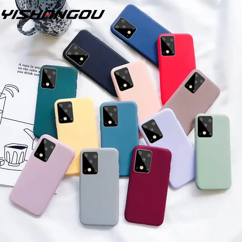 Силиконовый чехол ярких цветов для Samsung S20 FE S21 Note20 Ultra A51 A71 A52 A72 A12 A32 A50 A70 S10 Plus
