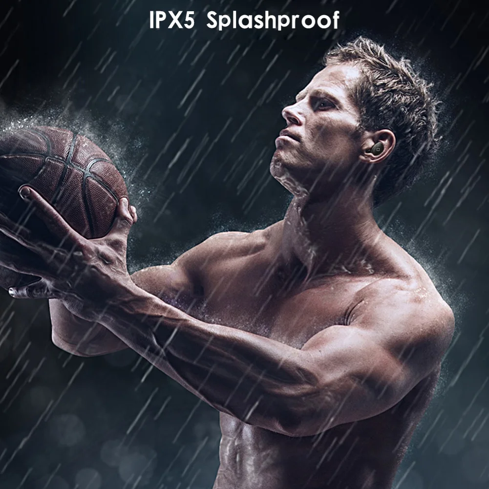 V5 TWS Беспроводные Bluetooth 5 0 легкие водонепроницаемые спортивные наушники для бега