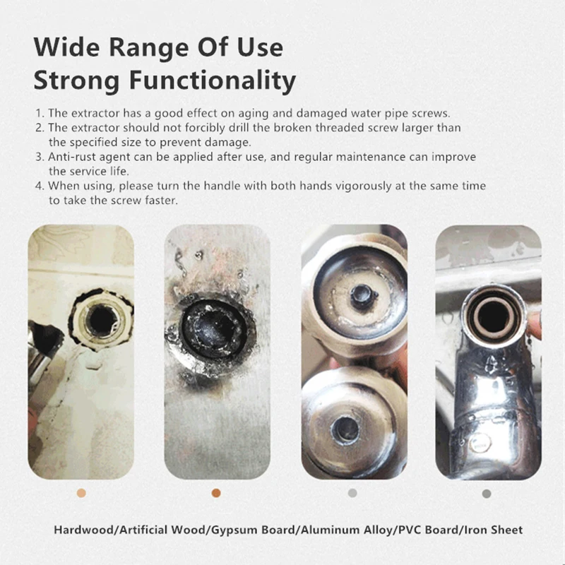Экстрактор винтов для поврежденной водопроводной трубы экстрактор скоростной с